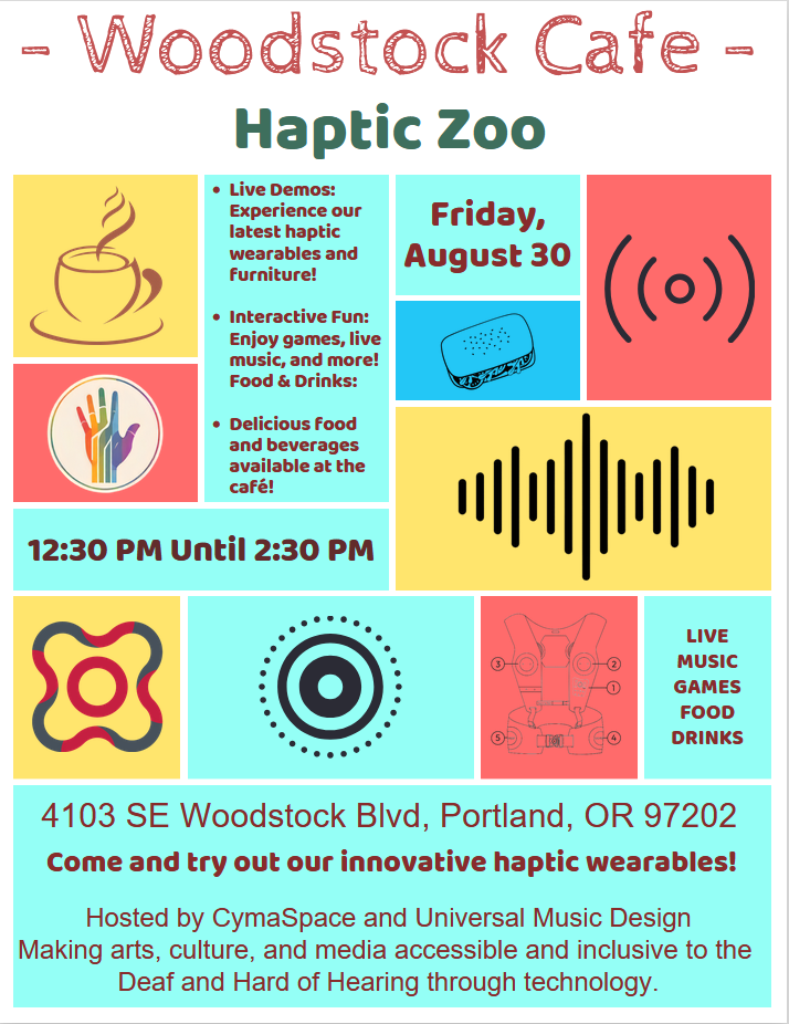 Haptic Zoo at Woodstock Cafe